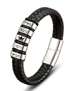 צמיד לגבר עם חריטה